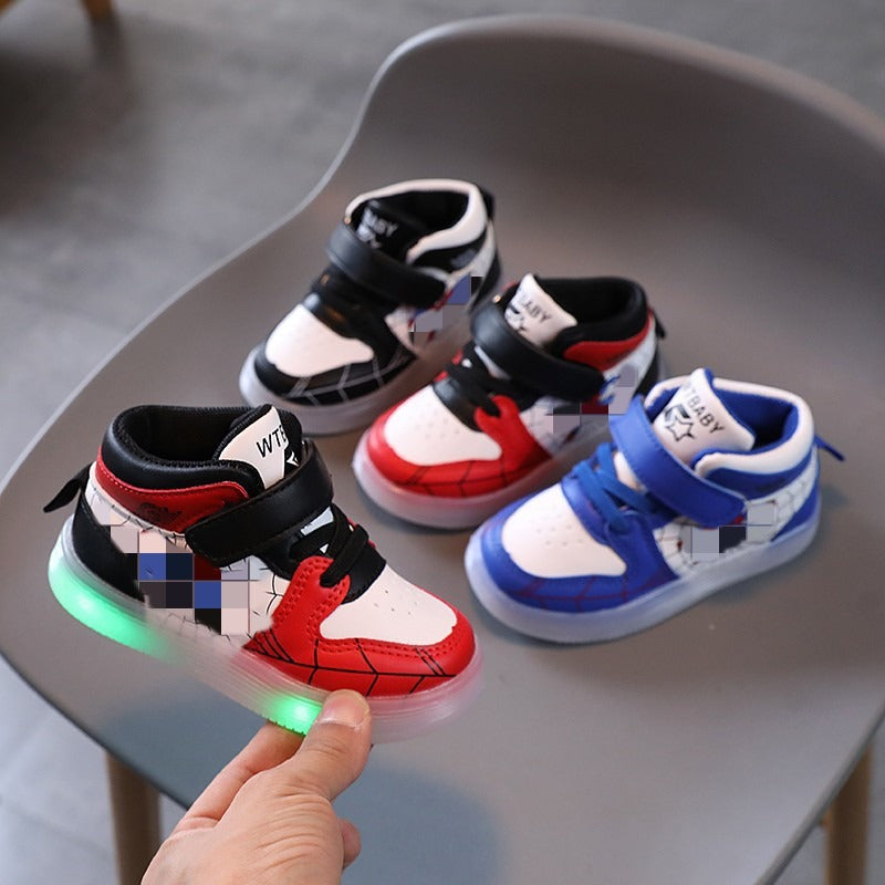 Luminous casual shoes, baby soft soled shoes, luminous shoes, boys and girls board shoes - V.I.P Digital Presence