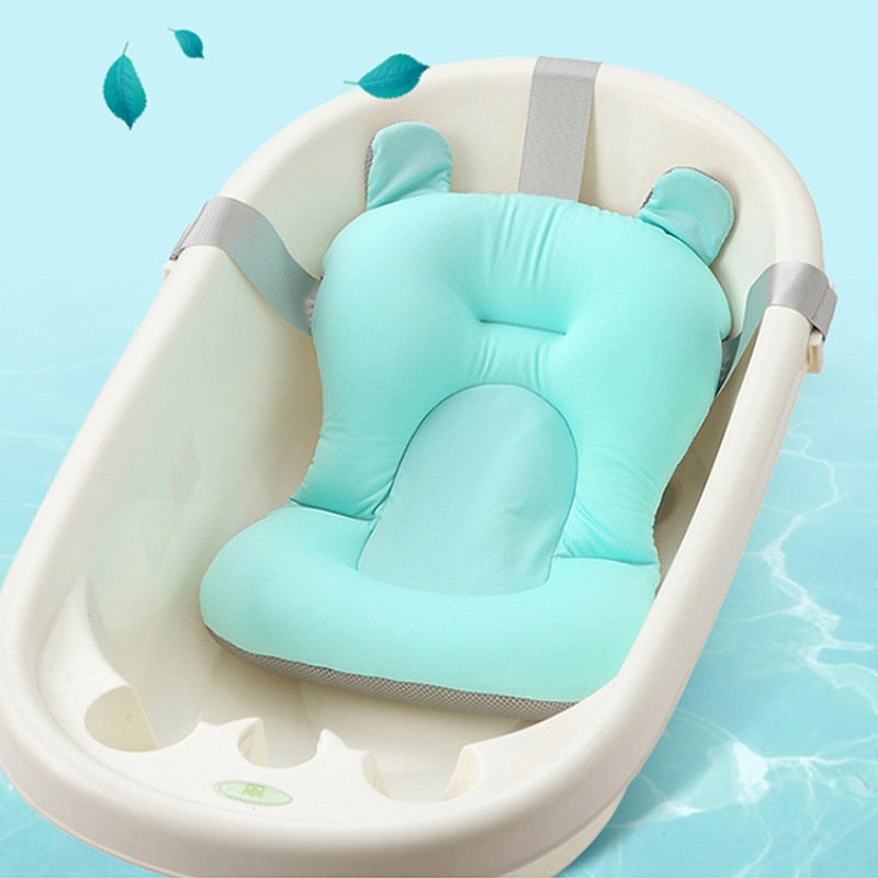 Baby Bath Seat Support Mat Foldable Baby Bath Tub Pad & Chair Newborn Bathtub Pillow Infant Anti-Slip Soft Comfort Body Cushion - V.I.P Digital Presence