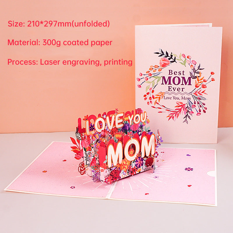 3D Paper-Cut Mother's Day Card: A Creative & Heartfelt Gift for Mom - V.I.P Digital Presence