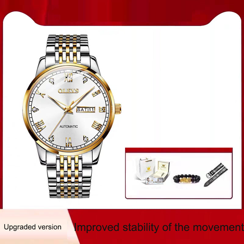 Men's Watch Men's Mechanical Watch Fully Automatic Simple Wind Waterproof Night Light Watch - V.I.P Digital Presence