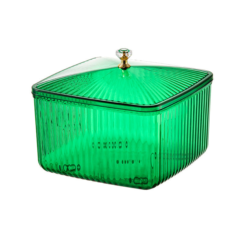 Home light luxury dustproof desktop multifunctional dried fruit storage box with cover - V.I.P Digital Presence