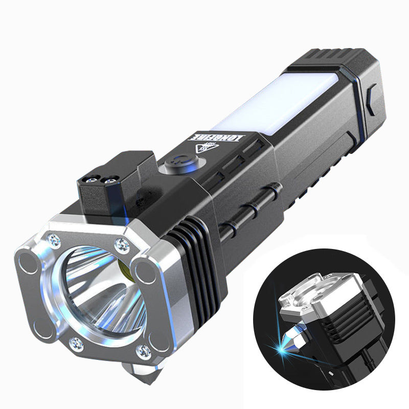 Multifunctional Safety Hammer Outdoor Auto Repair Work Light Charging Treasure Emergency Broken Window Escape Car Glare Flashlight - V.I.P Digital Presence