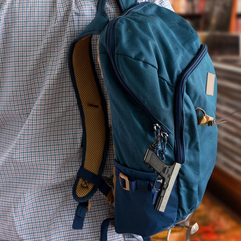 New Empire 1:3 Glock G17 alloy keychain, realistic gun model with detachable soldier gear & bullets. - V.I.P Digital Presence