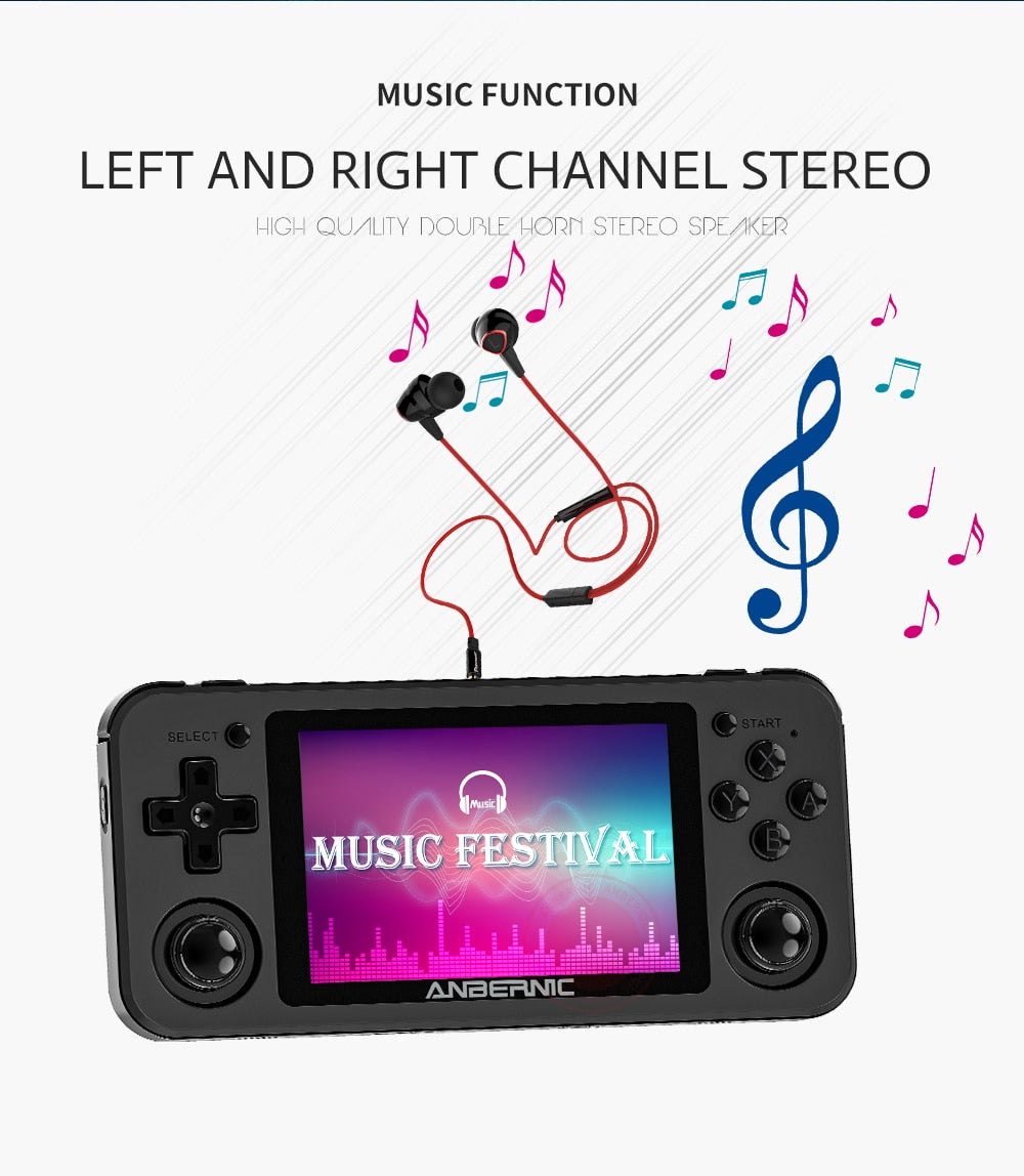 RG351P ANBERNIC Retro Game PS1 RK3326 64G Open Source System 3.5 inch IPS Screen Portable Handheld Game Console RG351gift 2400 - V.I.P Digital Presence