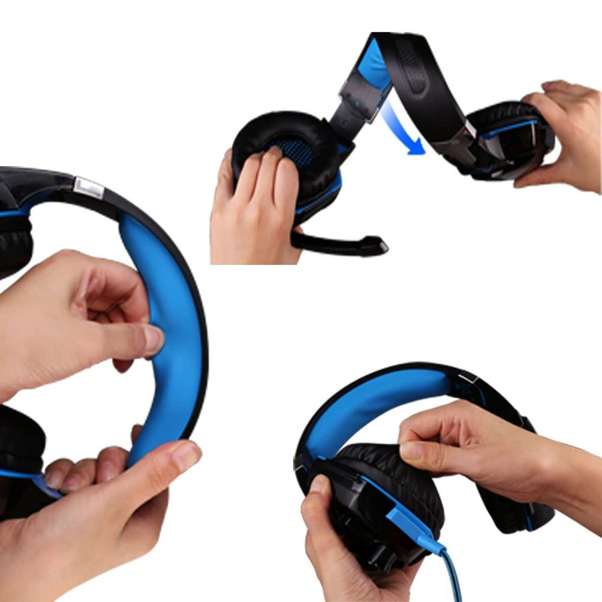 G2000 Head Mounted Gaming Earphones with Wired Illumination Heavy Bass Earphones Computer Esports PS4 Earphones - V.I.P Digital Presence