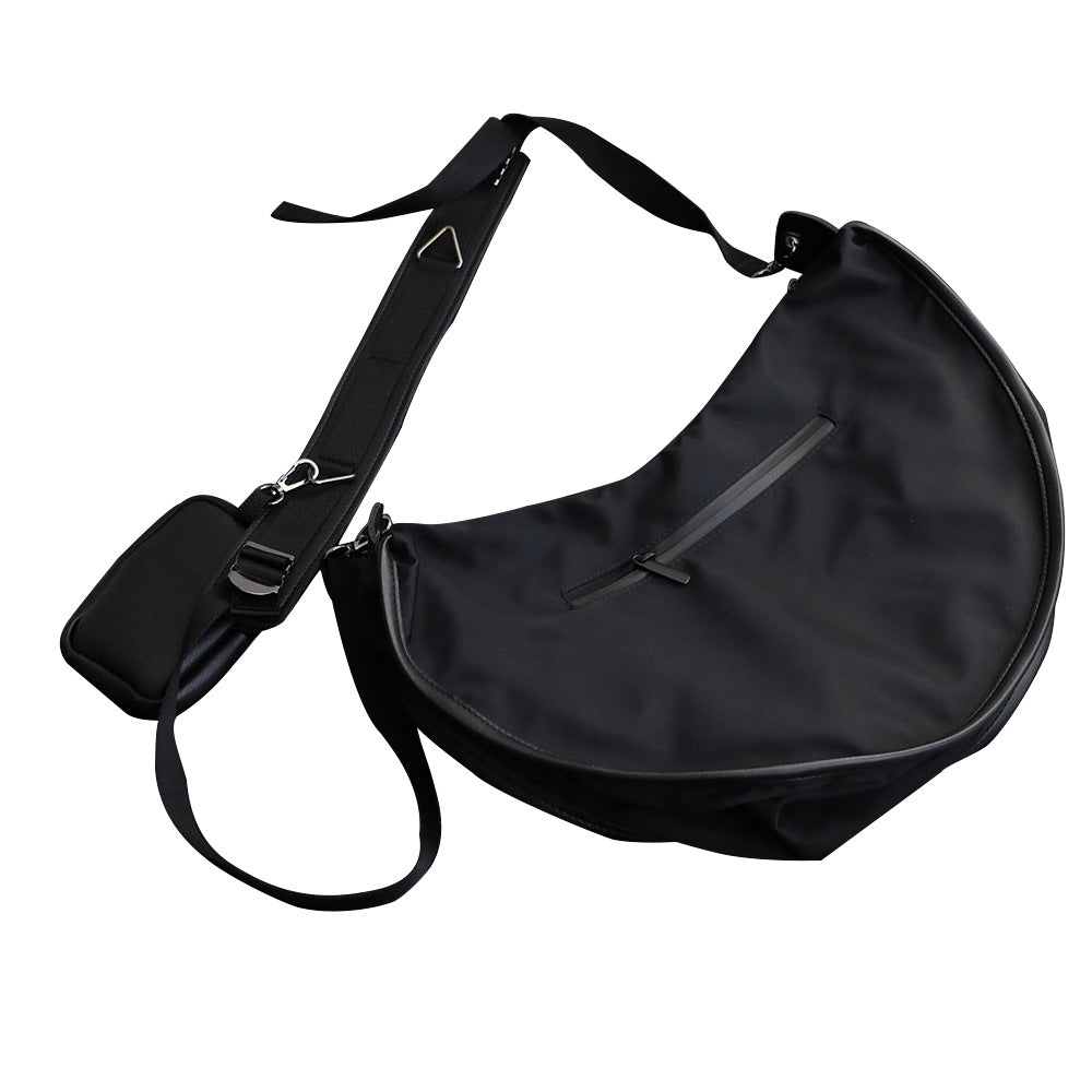 Casual Simple Dumpling Bag Trendy New Fashion Nylon Two-In-One Shoulder Messenger Bag For Men - V.I.P Digital Presence