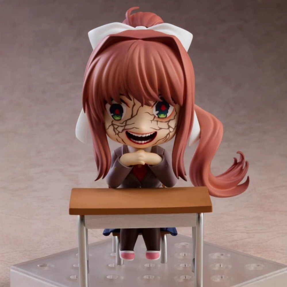 Q-version Clay Man Heartbeat Literary Department Monica Face Changing Mobile Anime Handmade Model Doll - V.I.P Digital Presence