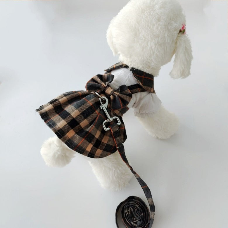 Towing Rope, Going Out, Dog Clothing, Pet Clothing, Dress, Teddy Bear, Pommy, Vip Cat Dress, Spring and Summer - V.I.P Digital Presence