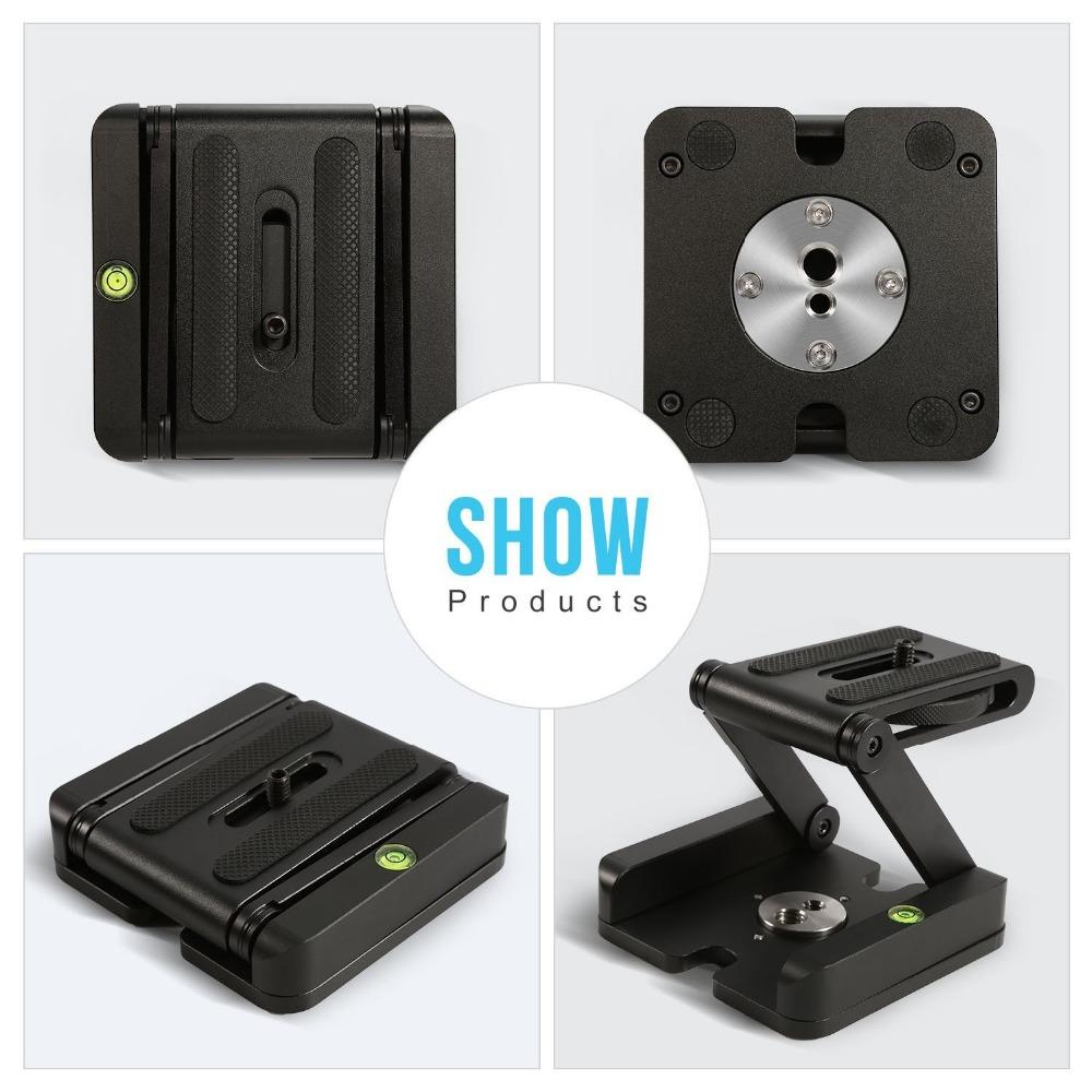 Z Flex Tilt Tripod Head Aluminum Alloy Folding Z Tilt Head Quick Release Plate Stand Mount Spirit Level - V.I.P Digital Presence