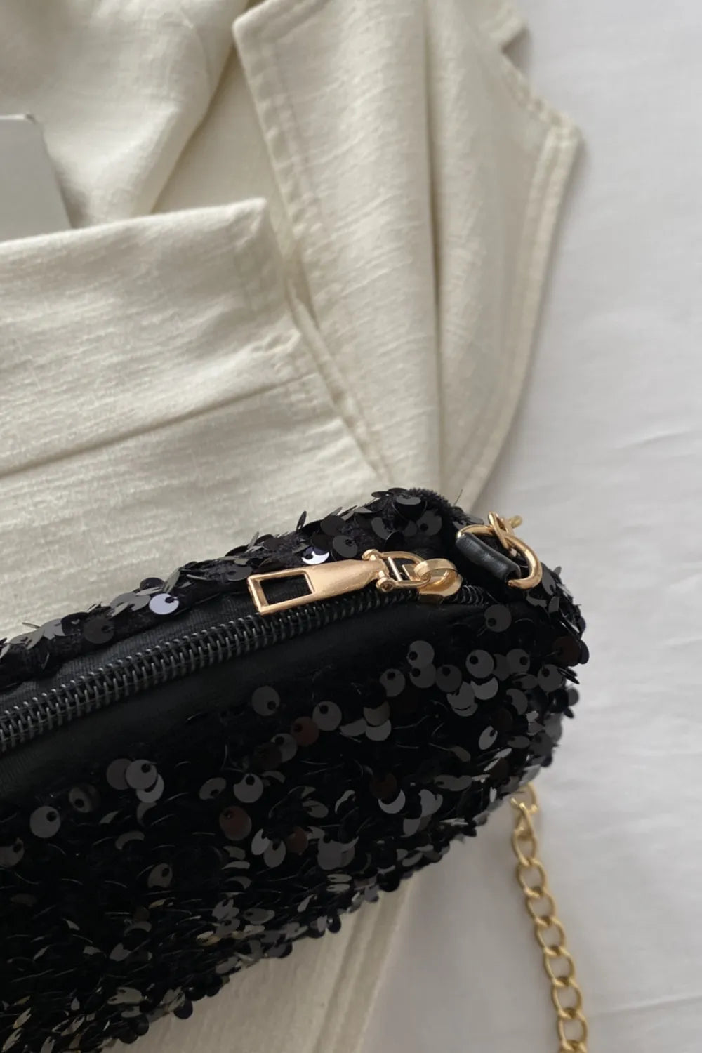 Sequin Removable Strap Shoulder Bag - V.I.P Digital Presence