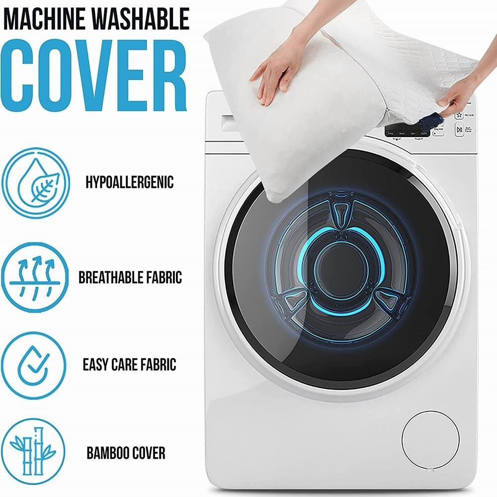 Shredded Memory Foam Bed Pillows for Sleeping, with Washable Removable Bamboo Cooling Sleep Pillow for Back and Side Sleeper - V.I.P Digital Presence