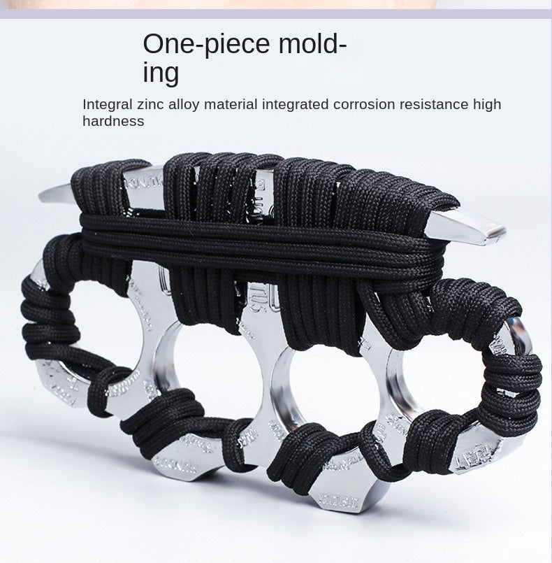 Finger Knuckle Four-Finger Boxing Glove Self-Defense Tool Weapon Ring Hand Clip Fist Clip Anti-Wolf Device - V.I.P Digital Presence