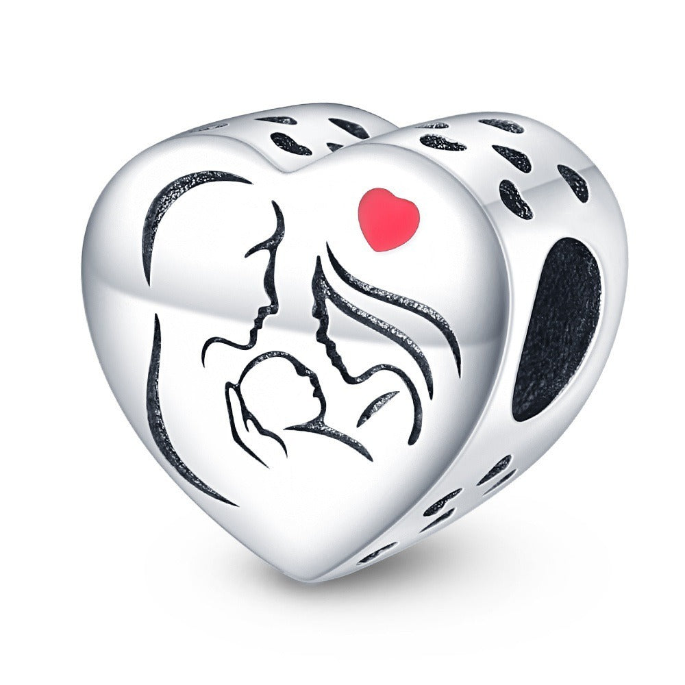 Mother's Day heart-shaped blessing pendant birthday gift DIY jewelry accessories - V.I.P Digital Presence