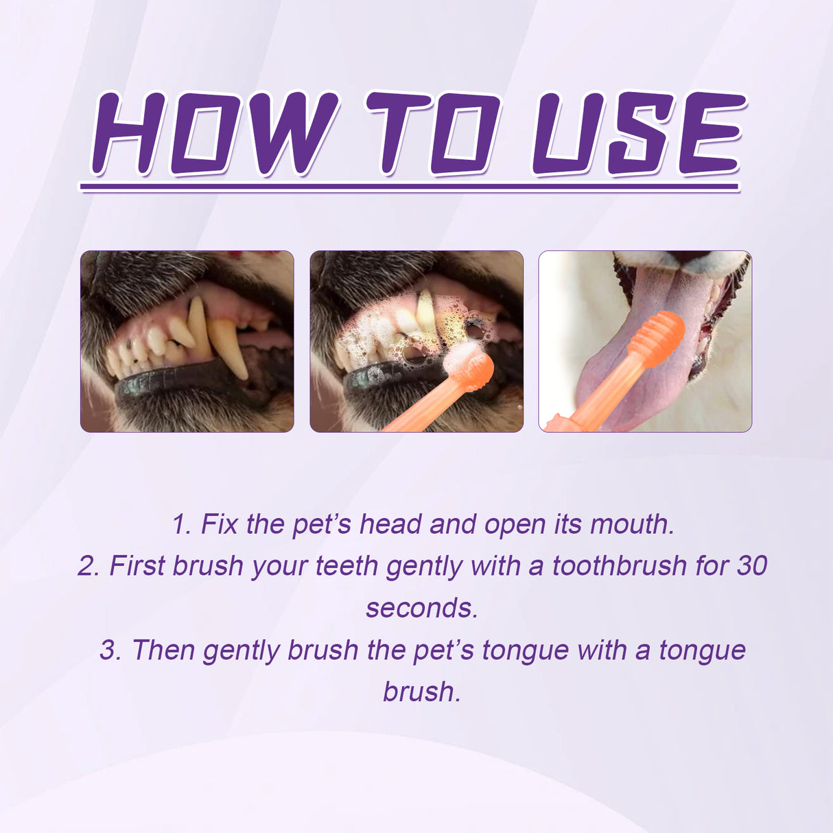 Pet Toothbrush For Dogs, Pet Oral Cleaning Dental Stains Dental Health Care - V.I.P Digital Presence
