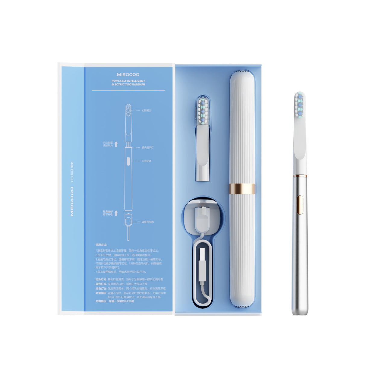 Soundwave electric toothbrush intelligent vibration magnetic charging electric toothbrush - V.I.P Digital Presence