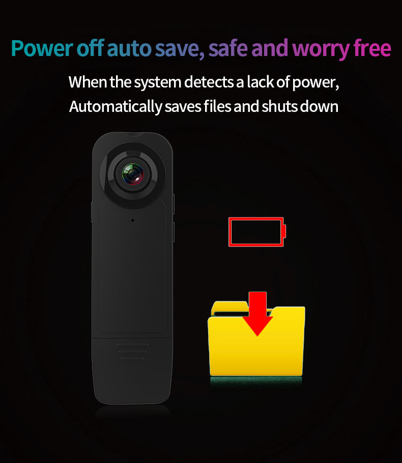 A18 Law Enforcement Recorder Outdoor Sports Conference Field Recorder Portable Back Clip Camera HD Camera - V.I.P Digital Presence