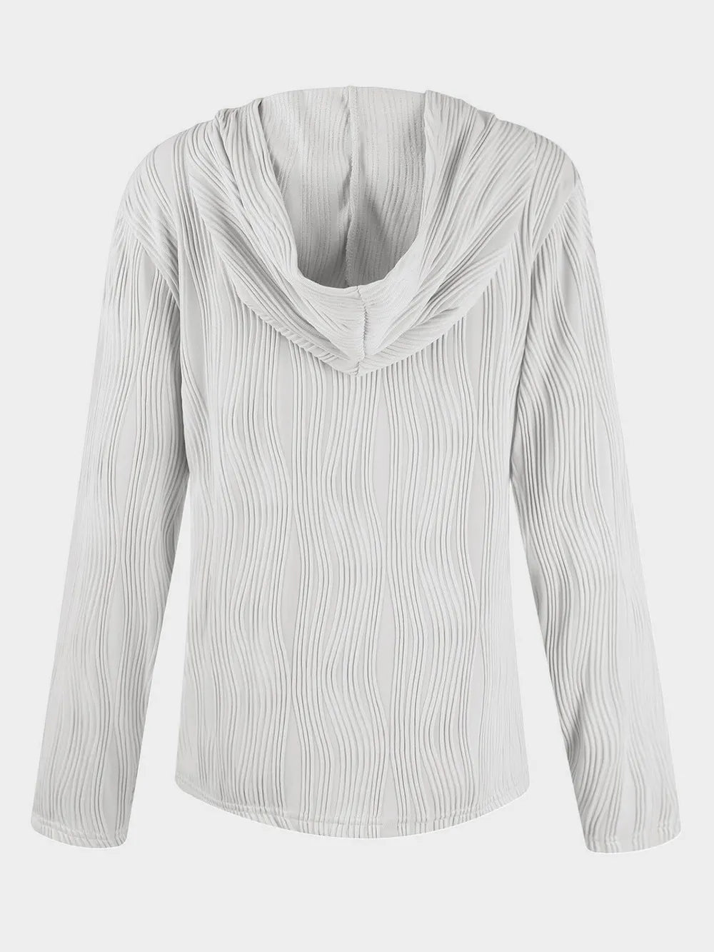 Textured Long Sleeve Hoodie - V.I.P Digital Presence