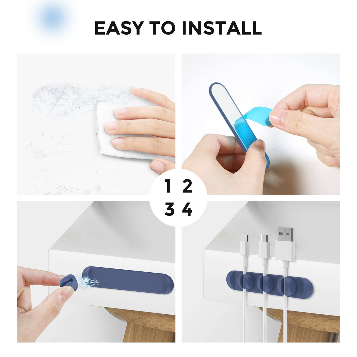 Data cable protection cover charging wire magnetic cable organizer silicone desktop data cable storage and winding device - V.I.P Digital Presence