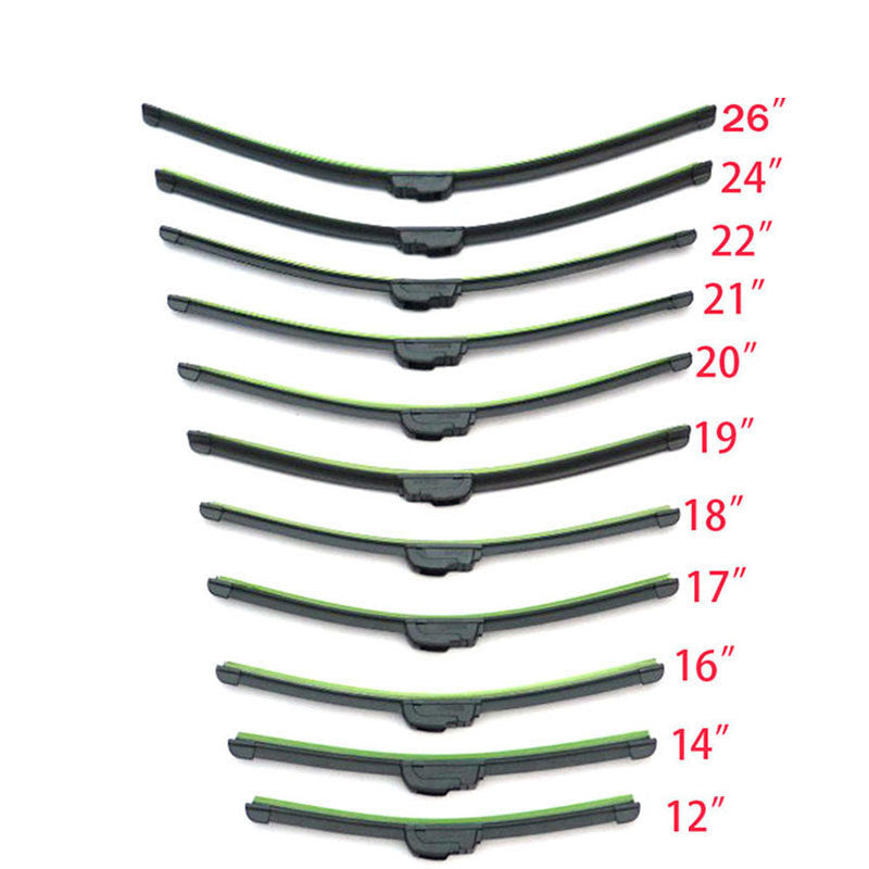 Universal U-type Soft Frameless Bracketless Rubber Car Windshield Wiper Blade 12 14'' 16'' 18'' 19'' 20'' 21'' 22'' 24'' 26'' - V.I.P Digital Presence
