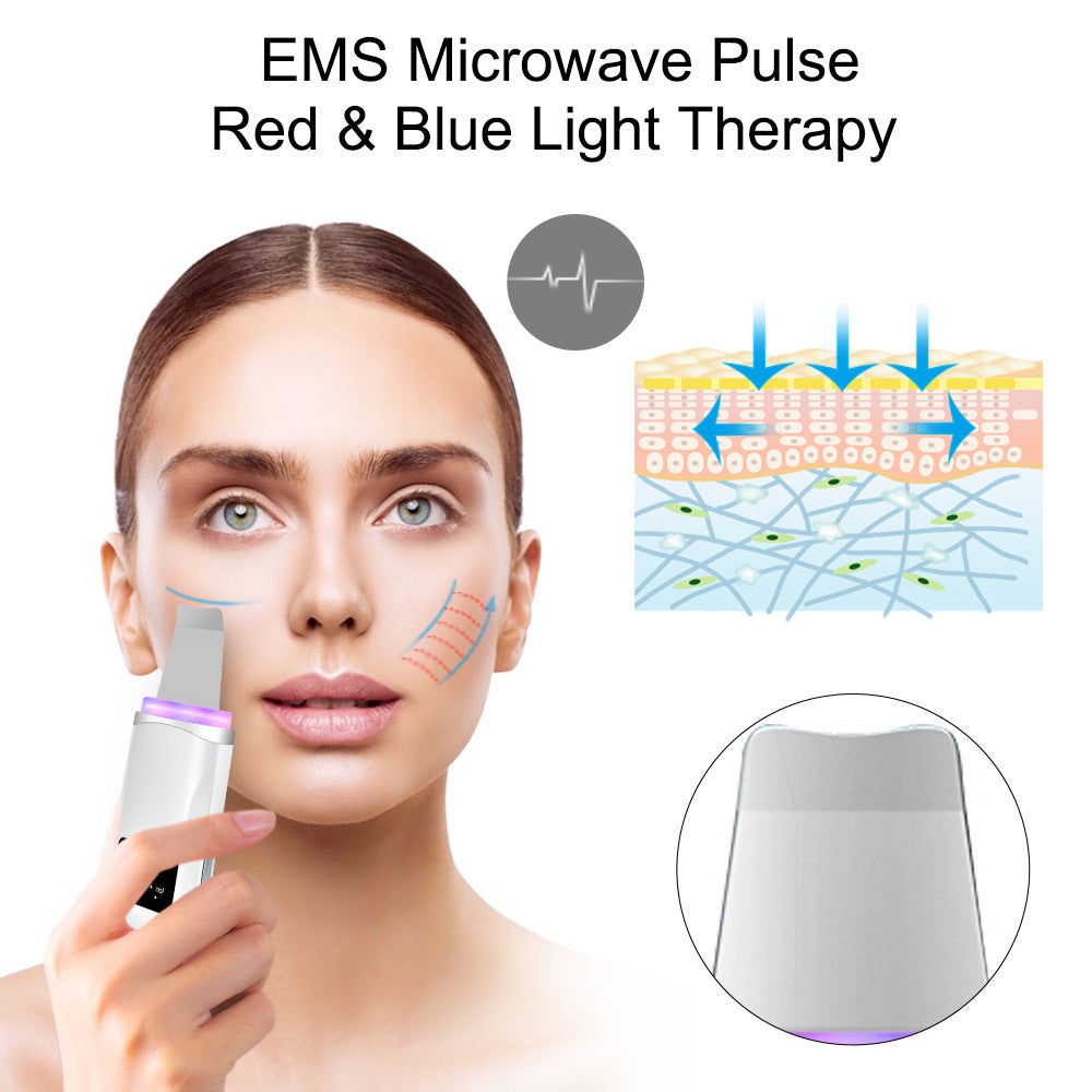 Ultrasonic Peeling Machine HailiCare Positive And Negative Ions Red And Blue Light To Remove Blackheads And Acne Beauty Instrument - V.I.P Digital Presence