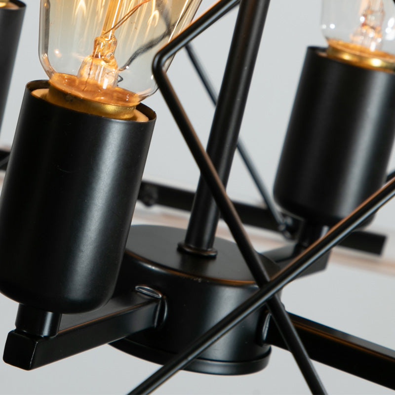4-Light Farmhouse Chandeliers For Dining Room (No Bulbs) - V.I.P Digital Presence