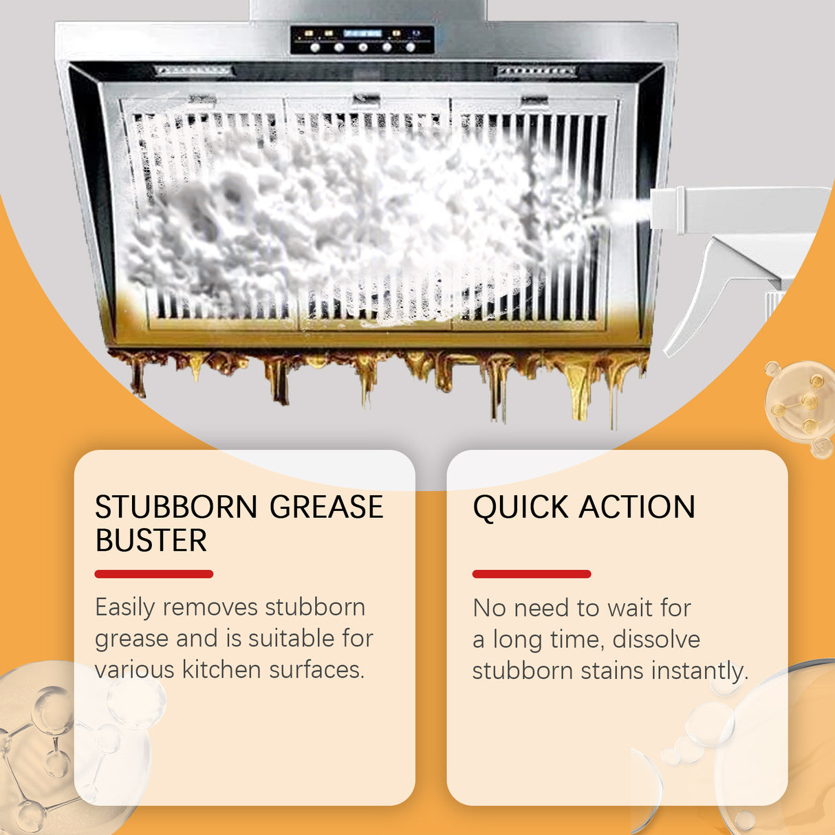 Grease Cleaner Kitchen Range Hood Cooktop Wash Basin Grease Dirt Grease Remover - V.I.P Digital Presence