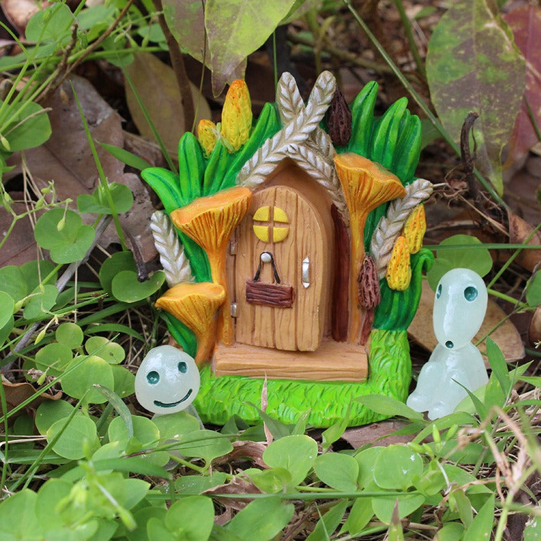 Fairy tale Door and Window Set Decoration Creative Resin Outdoor Garden Door and Window Decoration - V.I.P Digital Presence