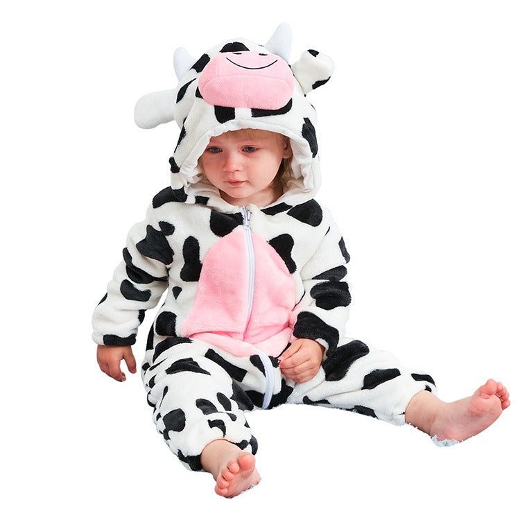 Baby jumpsuit, cow animal shaped pajamas - V.I.P Digital Presence