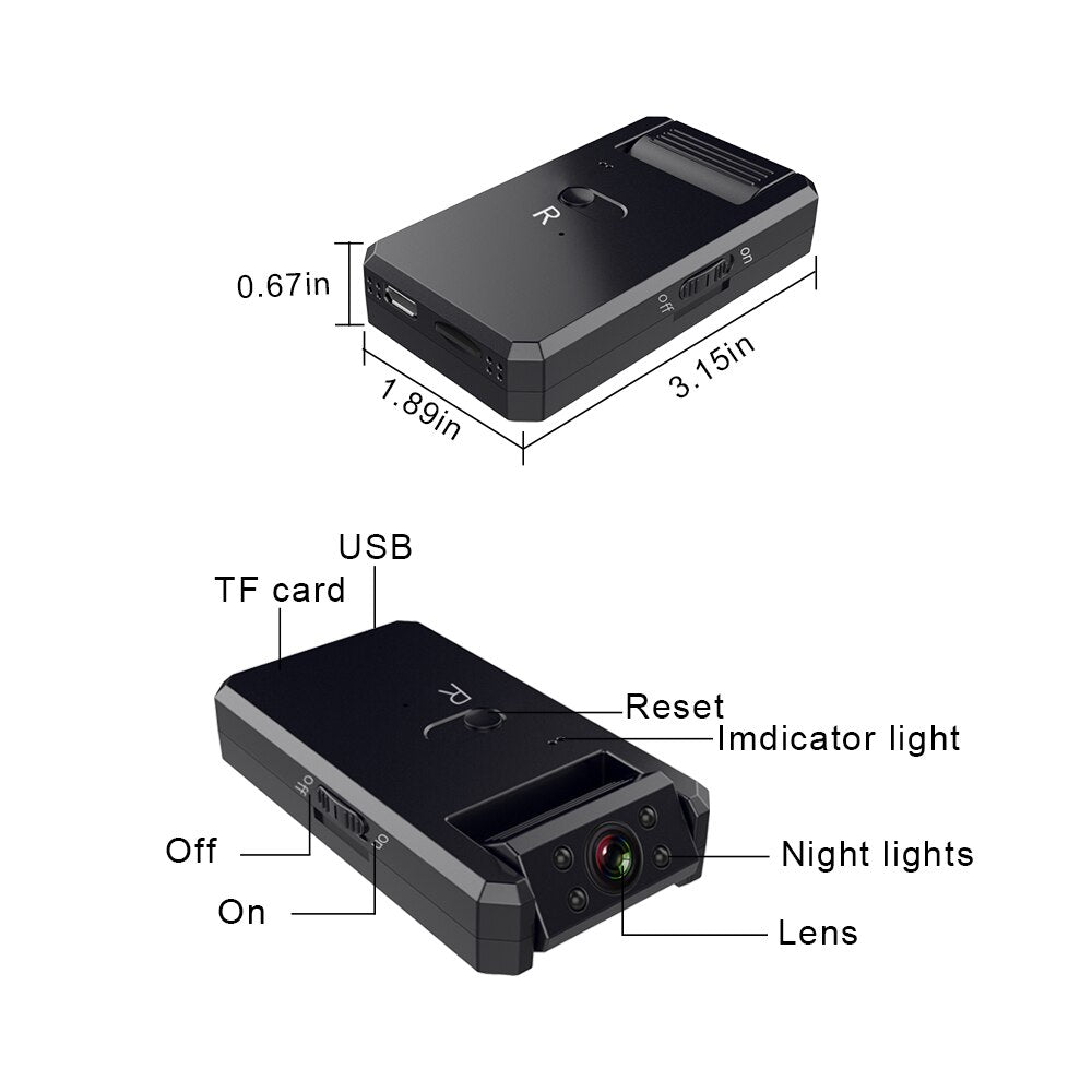 4K Mini Camera WiFi Smart Wireless Camcorder IP Hotspot HD Night Vision Video Micro Small Cam Motion Detection Vlog Espia - V.I.P Digital Presence