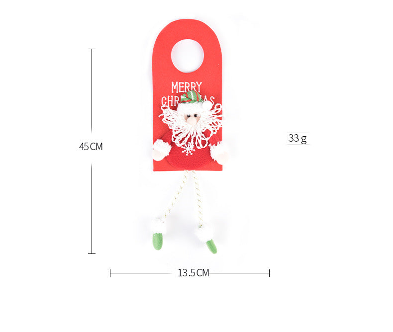New Christmas Decorations Window Display Pendant Cartoon Old Man Snowman Doll Christmas Fabric Door Hanging - V.I.P Digital Presence
