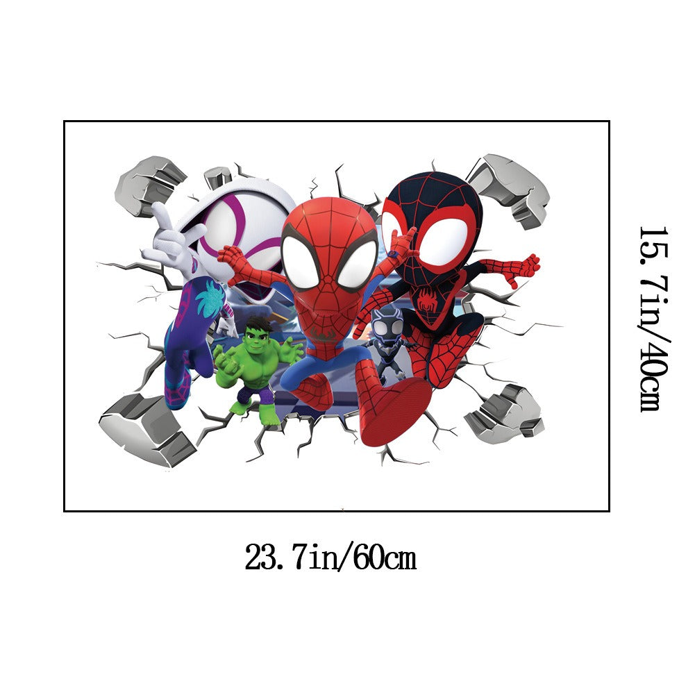 3D Avengers Fist Wall Stickers Self Adhesive Wholesale Green Giant Living Room Bedroom Creative Background Wall PVC Decoration - V.I.P Digital Presence