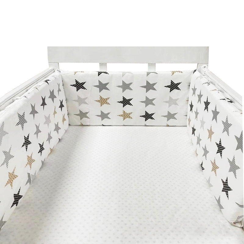 Valla de cama para bebés Four Seasons Valla de cama de algodón anticaída para bebés y niños Valla protectora de cama de algodón para bebés