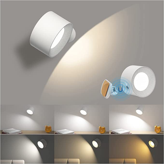 USB charging wall light LED bedside reading light charging portable touch adjustment night light magnetic suction cabinet light - V.I.P Digital Presence