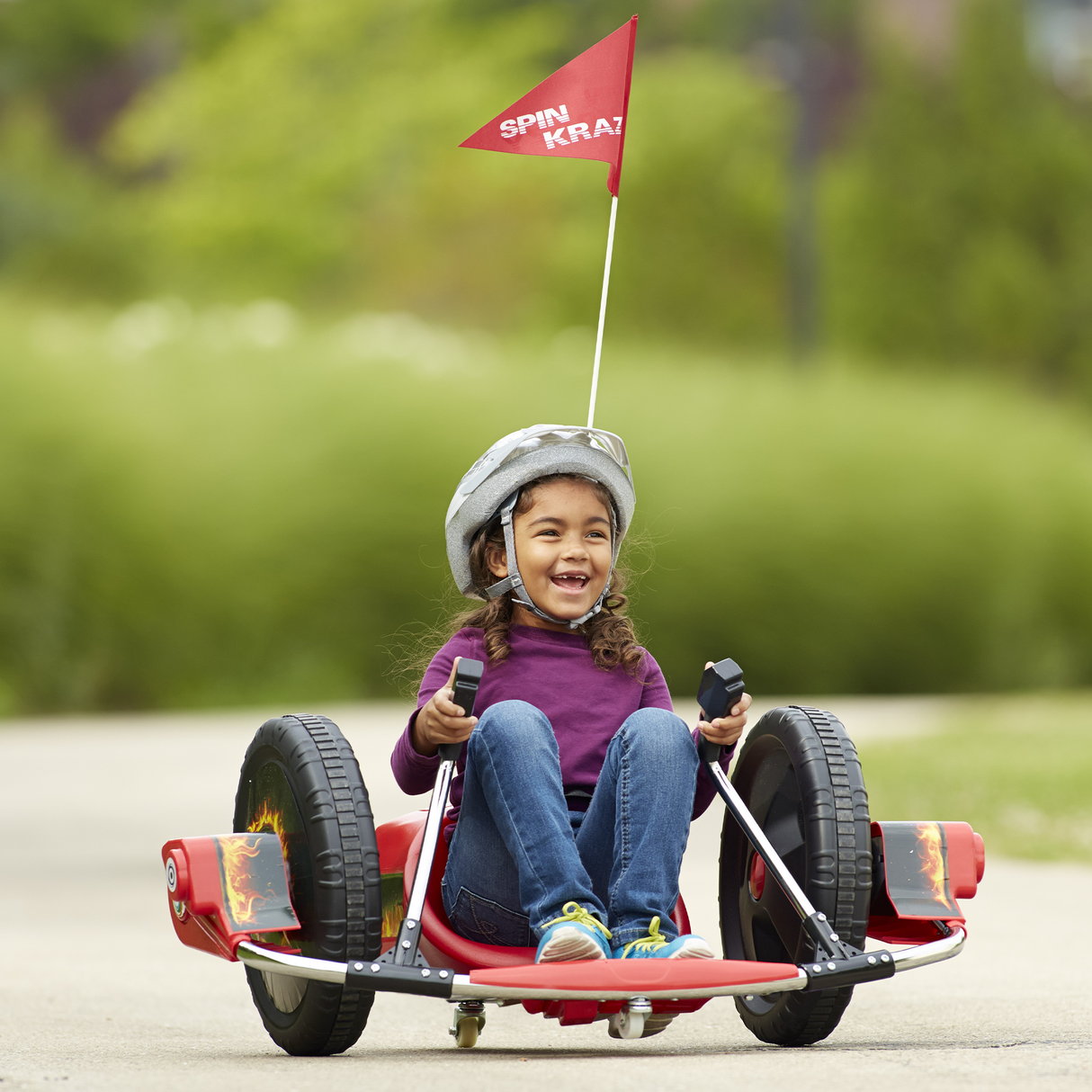 12V Kids Ride On Electric Toy,2WD,16'' exaggerated wheel,Dual handle control for 360 degree flexible steering and rotation - V.I.P Digital Presence