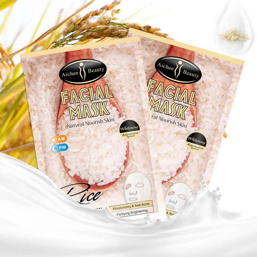 Rice Mask Facial Skin Fine Lines Moisturizing Desalination Brightening Skin Rice Mask Skin Care Products - V.I.P Digital Presence