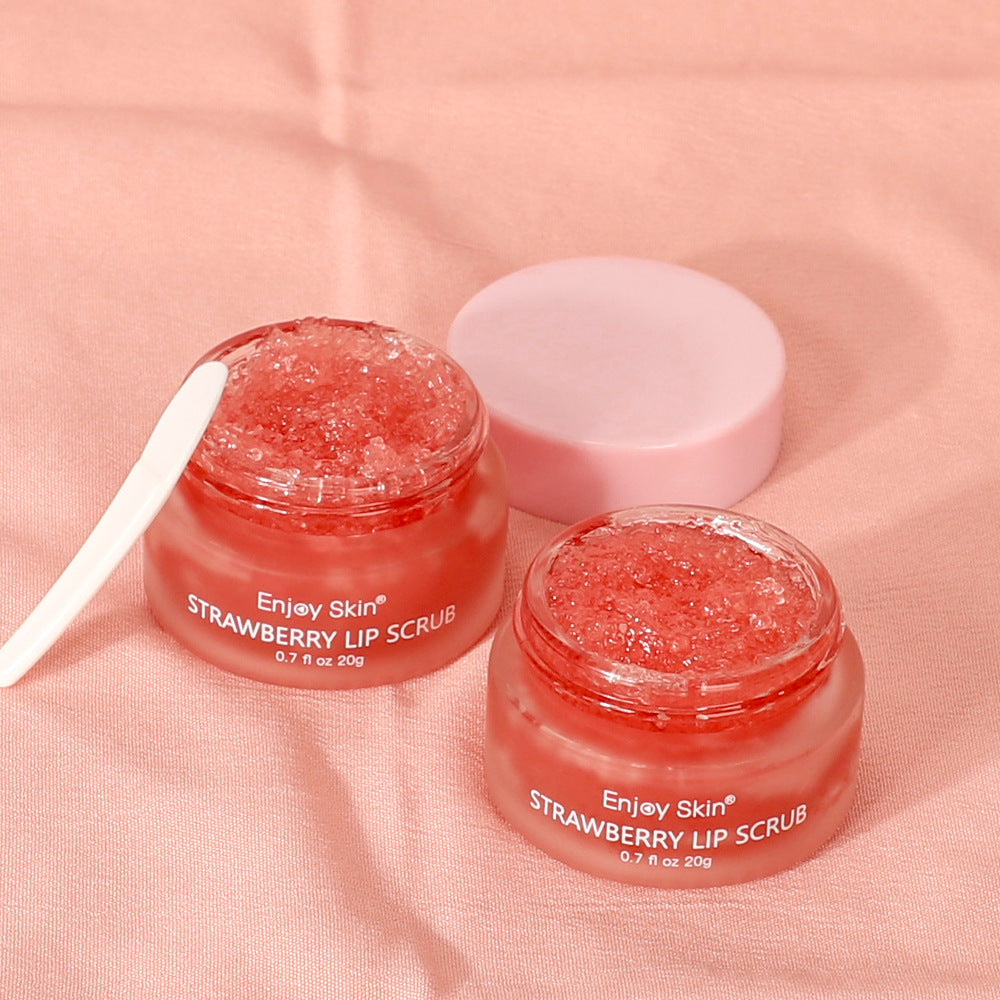 New updatse strawberry Lip Scrub Vegan Exfoliating Envase Para Sugar Pink Lip Scrub - V.I.P Digital Presence