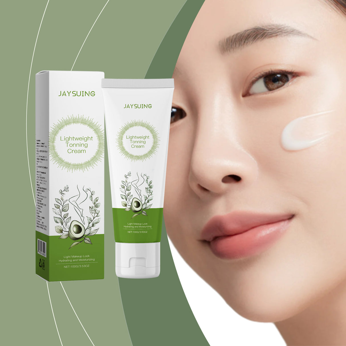 Crema correctora delicada e hidratante natural que aclara las líneas finas y la piel.
