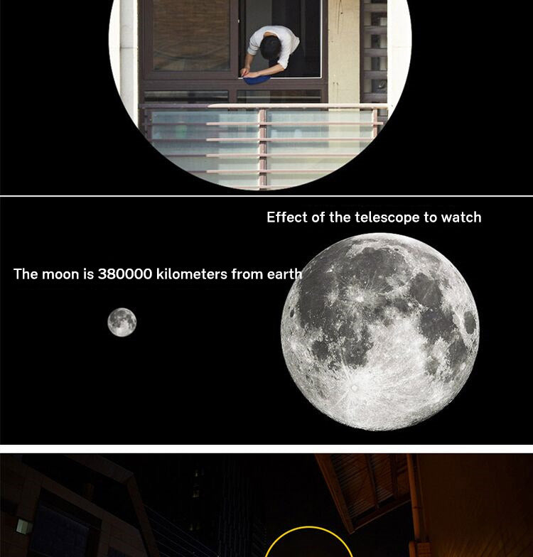 60x60 Telescope High magnification low light night vision red film outdoor Golden Eagle Telescope with label - V.I.P Digital Presence