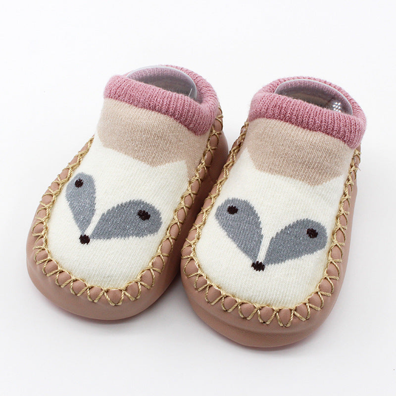 Spring And Autumn New Baby Shoes And Socks Soft Bottom Cartoon Children's Floor Toddler Socks Non-Slip Leather Bottom Cotton Socks Baby Socks - V.I.P Digital Presence