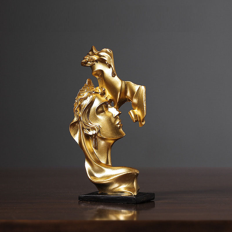 Abstract art couple decoration living room wine cabinet study decoration figure sculpture handicrafts - V.I.P Digital Presence