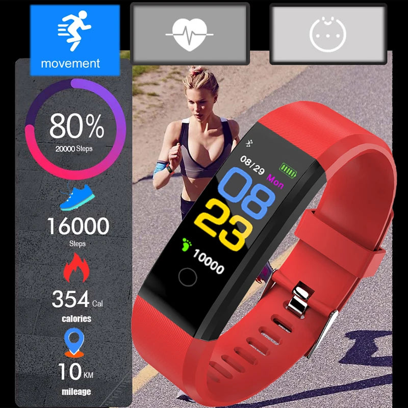 Smart Watch Men Women Heart Rate Monitor Blood Pressure Fitness Tracker Smartwatch Sport Watch - V.I.P Digital Presence
