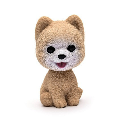 Cute doll decorations in the car, resin bobblehead dog animal bulldog, creative cute car ornaments - V.I.P Digital Presence