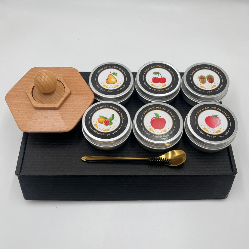 Solid wood wine barrel smoker bar whiskey seasoning tool smoked wine barrel set - V.I.P Digital Presence