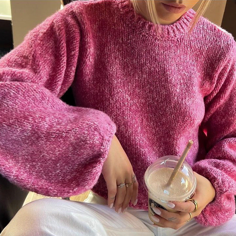 Long sleeved backless lace up sexy spicy girl knitted loose women's top sweater - V.I.P Digital Presence