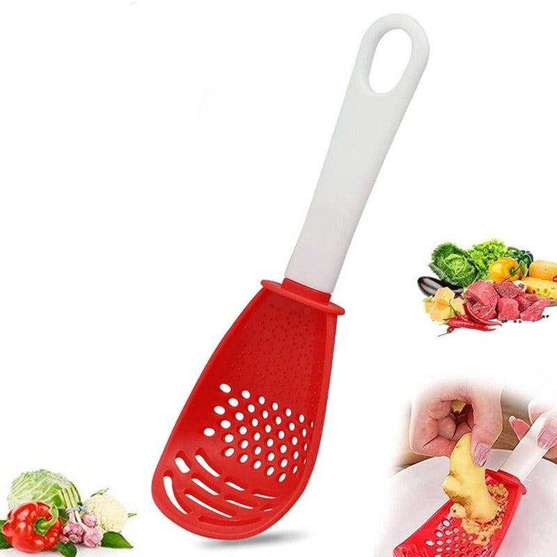 Grinding dish spoon mashing and draining water drain spoon grinding ginger and garlic spoon egg mixer mashed potatoes - V.I.P Digital Presence