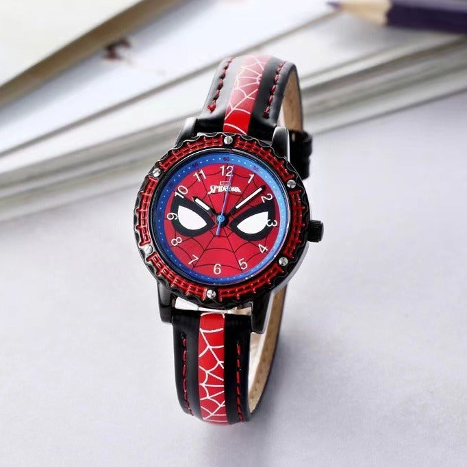 Creative high quality Marvel Spiderman cartoon boy student anime watch - V.I.P Digital Presence