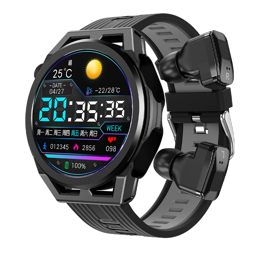 N18 smart watch TWS two in one Bluetooth local playback NFC heart rate and blood pressure health monitoring - V.I.P Digital Presence