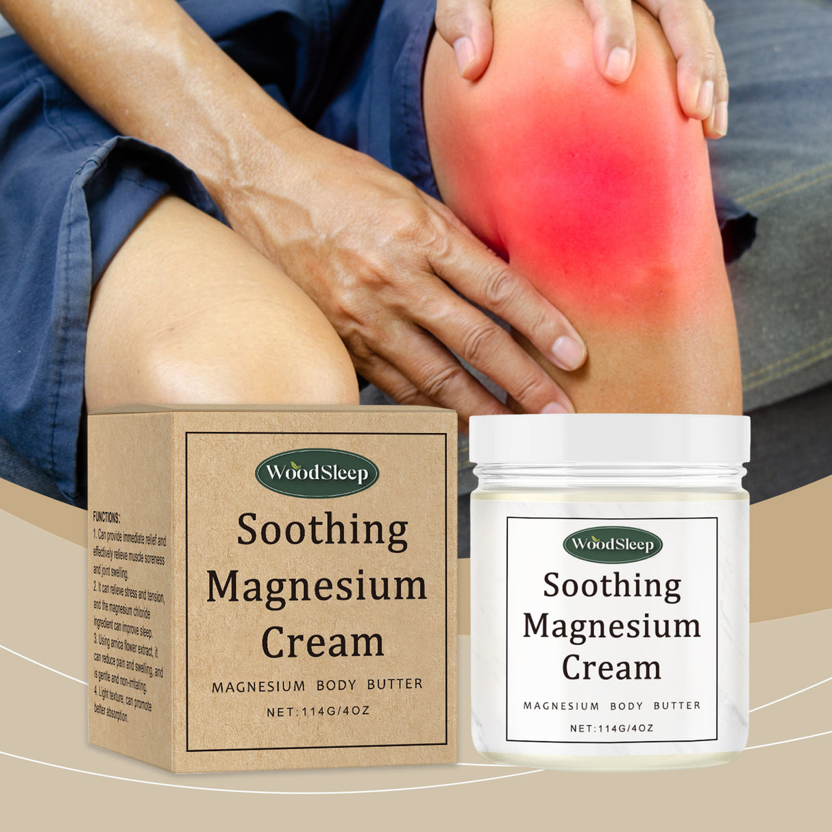 Cuidado corporal Crema de magnesio Cuidado del sueño Magnesio Cuidado de las articulaciones Después del ejercicio Cuidado corporal Crema de magnesio