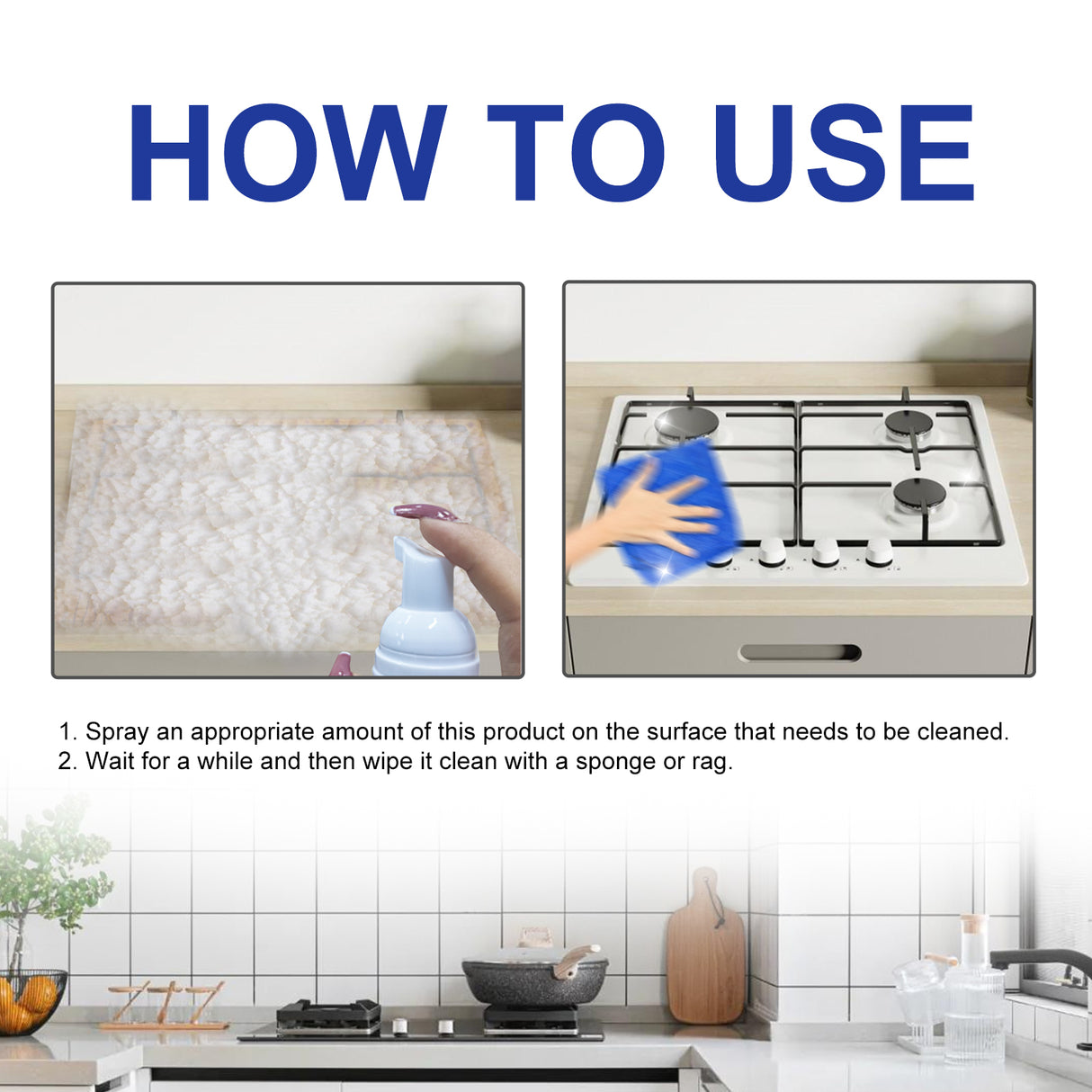 Kitchen Foam Cleaner, Stove Hood Oil Cleaning Clean Heavy Oil Foam Cleaner - V.I.P Digital Presence