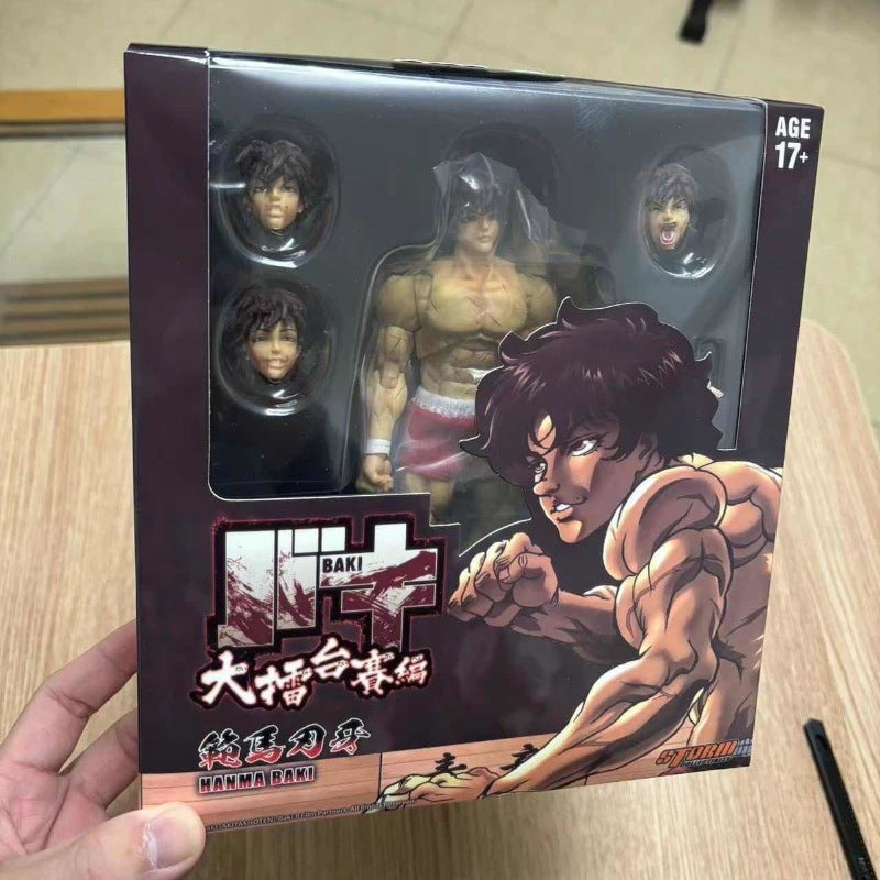 Manga peripheral genius fighting boy Fan Ma Blade Teeth 1/12 joint movable figurine figurine model ornament - V.I.P Digital Presence